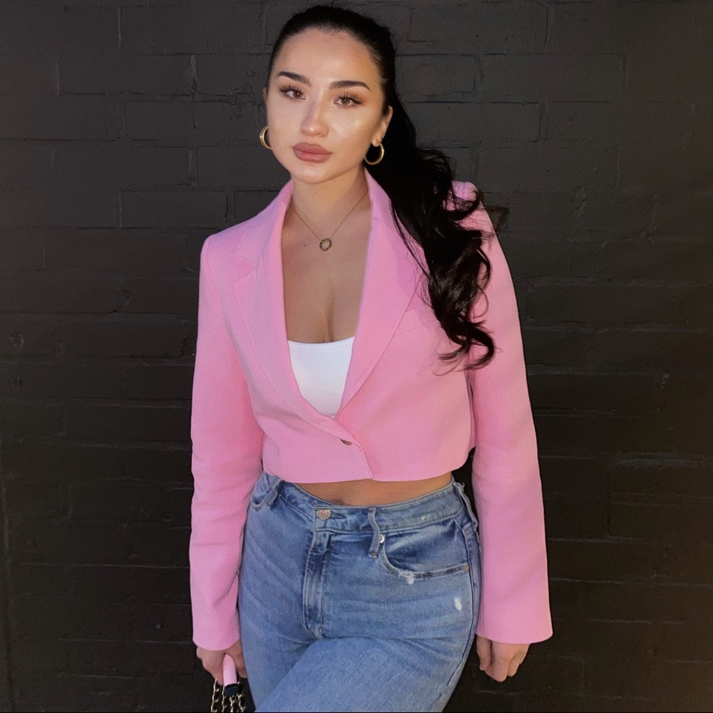 Pink blazer